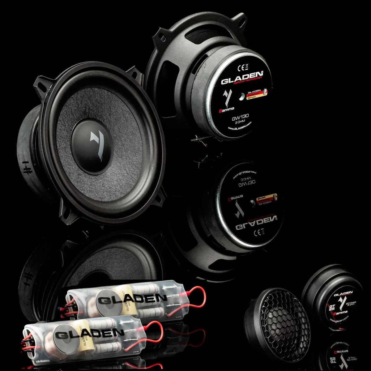 Gladen GAMMA 130.2 90W RMS 3 Ohm 5,25” komponentsett