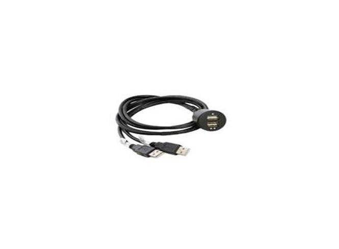 Hovedbilde Connects2 Skjøteledning 2 x USB kontakter for innfelling