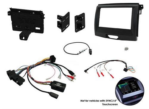 Connects2 komplett monteringskit 2-DIN Ranger (2016 -->) m/CD