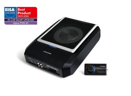 Alpine PWD-X5 subwoofer 4.1DSP BT 4x50W + 240W m/fjernkontroll