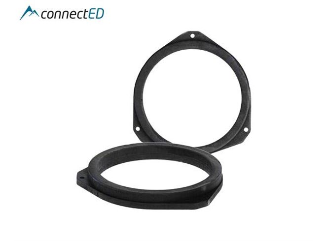 Hovedbilde ConnectED EDCT1202 MDF høyttaleradaptere 165 mm – Alfa Romeo, Fiat, Ford, Opel, ...