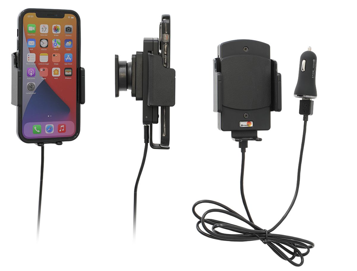 Brodit 718300 Qi trådløs lader og mobilholder for bil