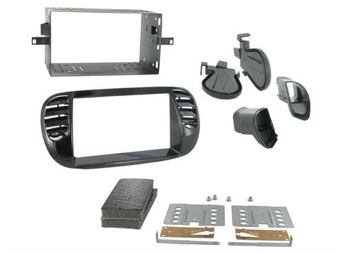 Connects2 CT23FT13 Premium monteringskit 2-DIN Fiat 500 2007 - 2015 m/AC