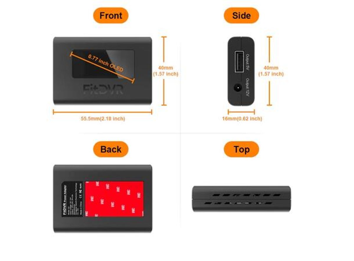 FitDVR D3-022 Dashcam Power Adapter Mercedes 3-pin