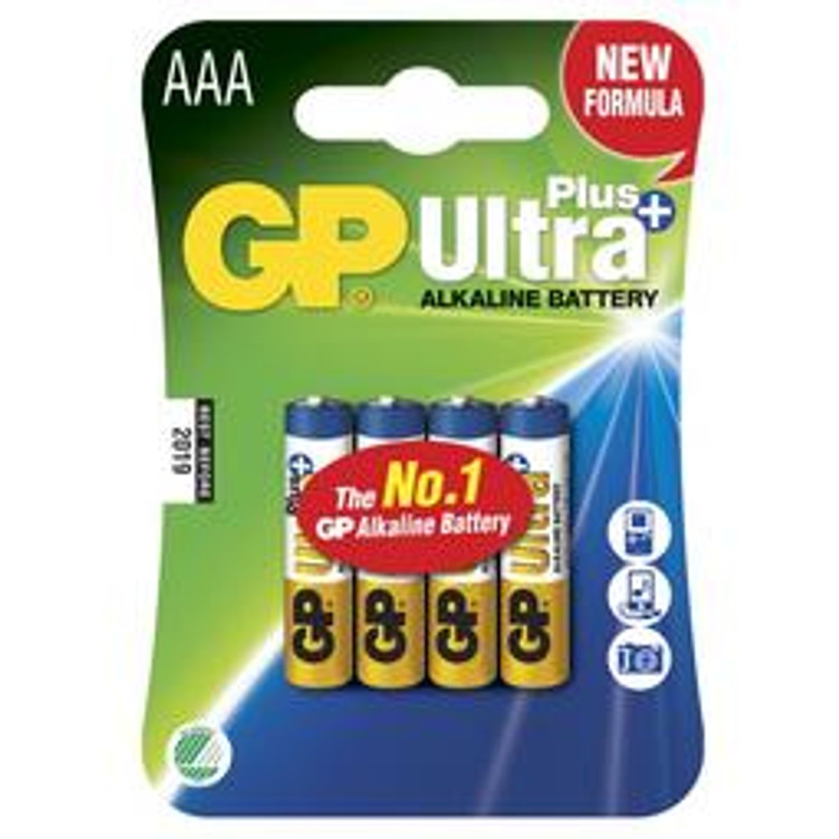 GP Ultra Plus AAA-batteri, 24AUP / LR03, 4-pk