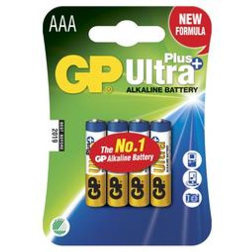 GP Ultra Plus AAA-batteri, 24AUP / LR03, 4-pk