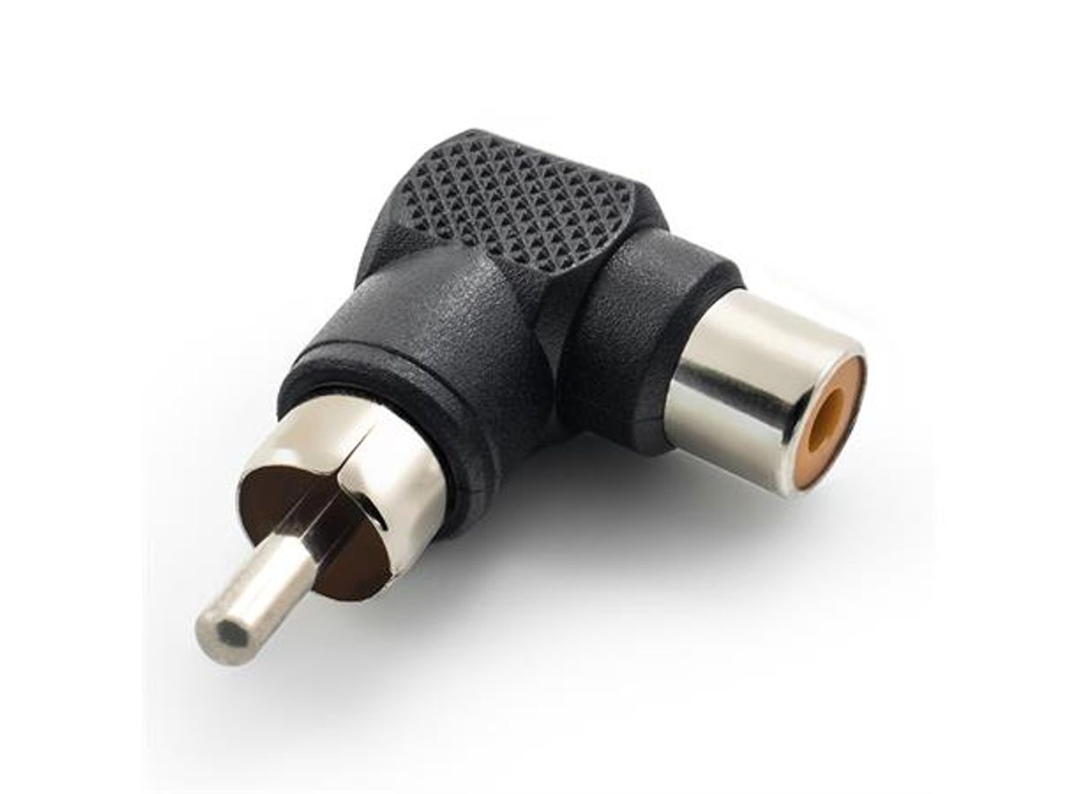 Ampire RCA/Phono skjøt Hun - Han 90° vinkel (stk)