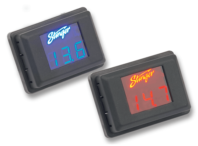 Hovedbilde Stinger SVMB voltmeter blå, 3 digit - LED