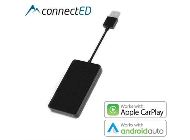 Hovedbilde ConnectED Trådløs Apple CarPlay Android Auto* til Android headunit