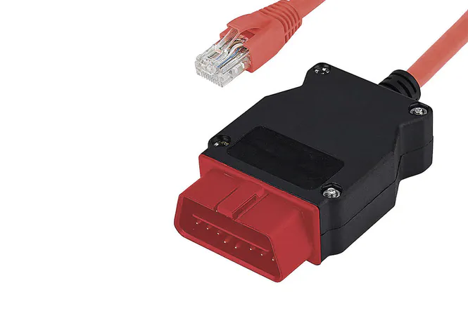 Hovedbilde Mr12Volt CCAL020 OBD til RJ45 adapterkabel BMW NBT aktivering