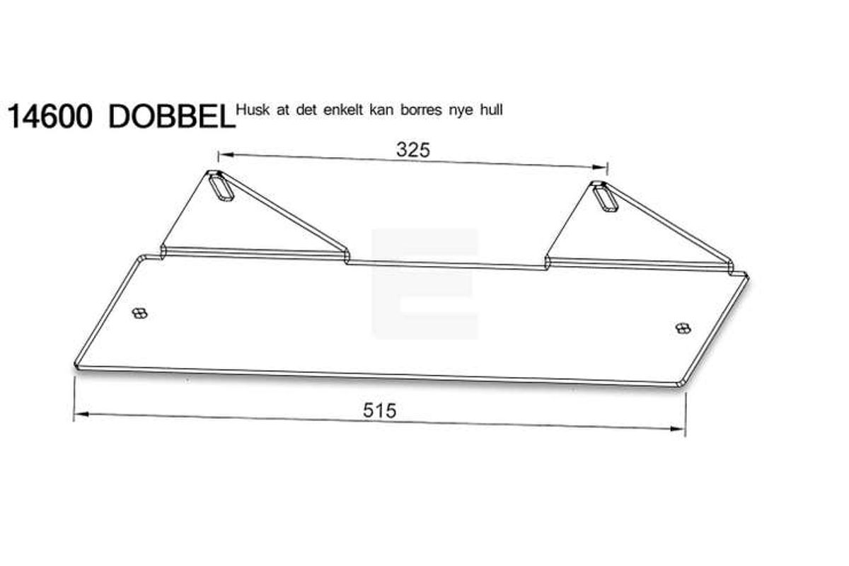 Lumen skiltbrakett for ekstralys og LED-bars