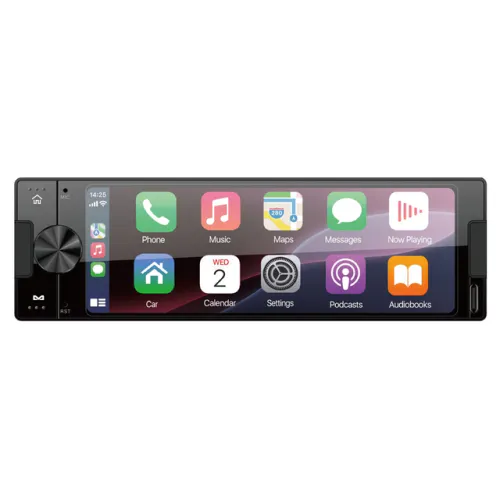 Ampire CPR60 1-DIN DAB+ bilradio med trådløs Apple CarPlay og Android Auto