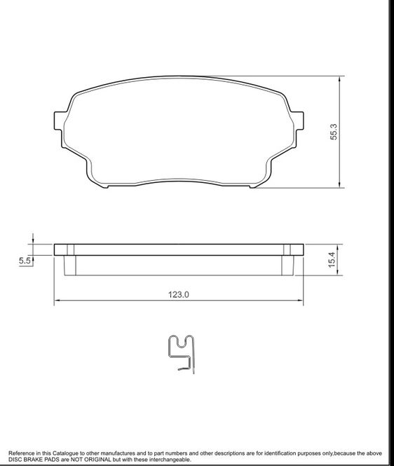 Hovedbilde Bremseklosser foran til Suzuki Grand Vitara XL7
