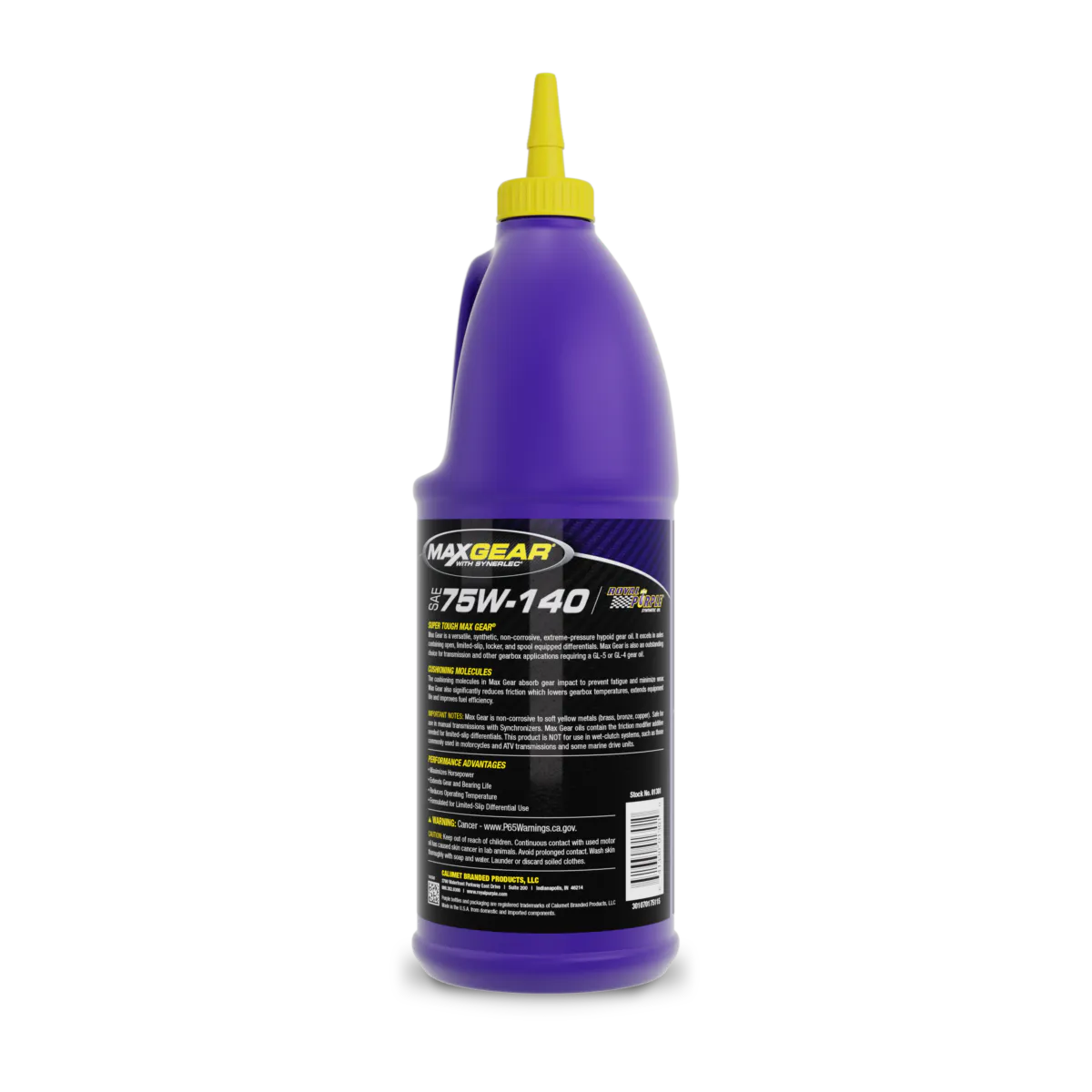 Royal Purple® Max Gear® 06301 High Performance gir olje 75W140 kartong med 6 x 1 quart