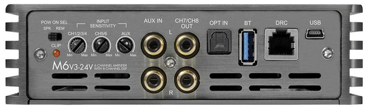 Musway M6-v4-24V 6-kanals DSP-forsterker 24v 630W RMS
