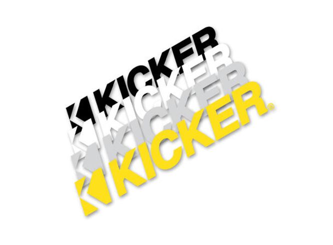 Hovedbilde Kicker 12DECBL11 klistermerke sort 28 cm