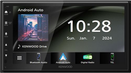 Kenwood DMX5023DABS 2-DIN mediaspiller med DAB+, Bluetooth, Apple CarPlay og Android Auto