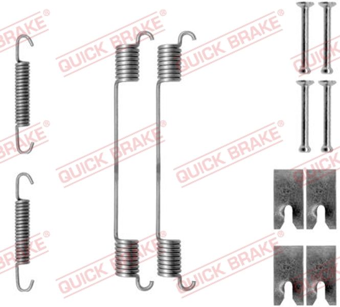 Hovedbilde Quick Brake 0814 Monteringssett sko bak Ø228,6 B58