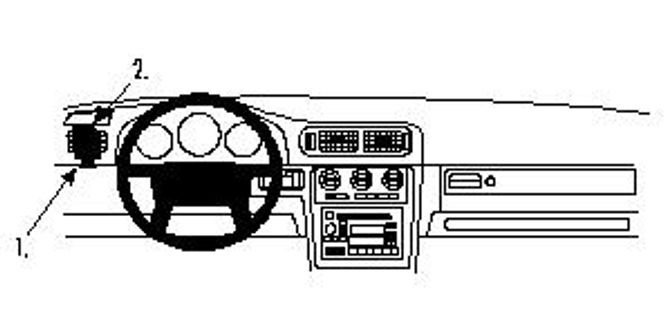 Hovedbilde Brodit ProClip 802408 Volvo V70, S70, C70 Venstre