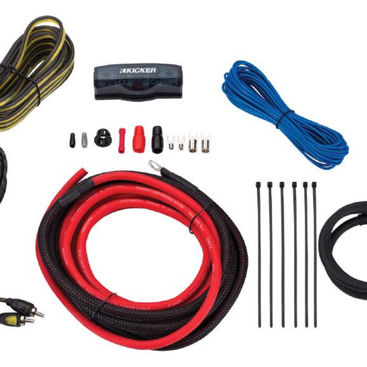 Kicker KickPack KPC2x12 basspakke med 2x12”, CXA800.1 og kabelsett
