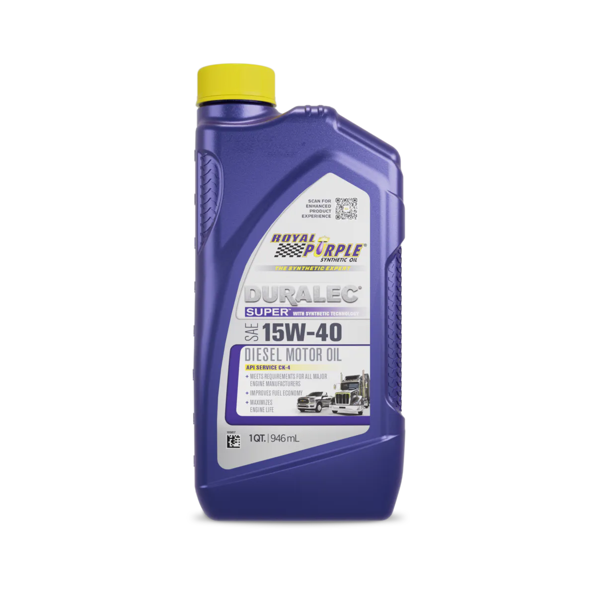Royal Purple® Duralec® 01154 SAE 15W40 Super Diesel Motorolje 15W40 1q