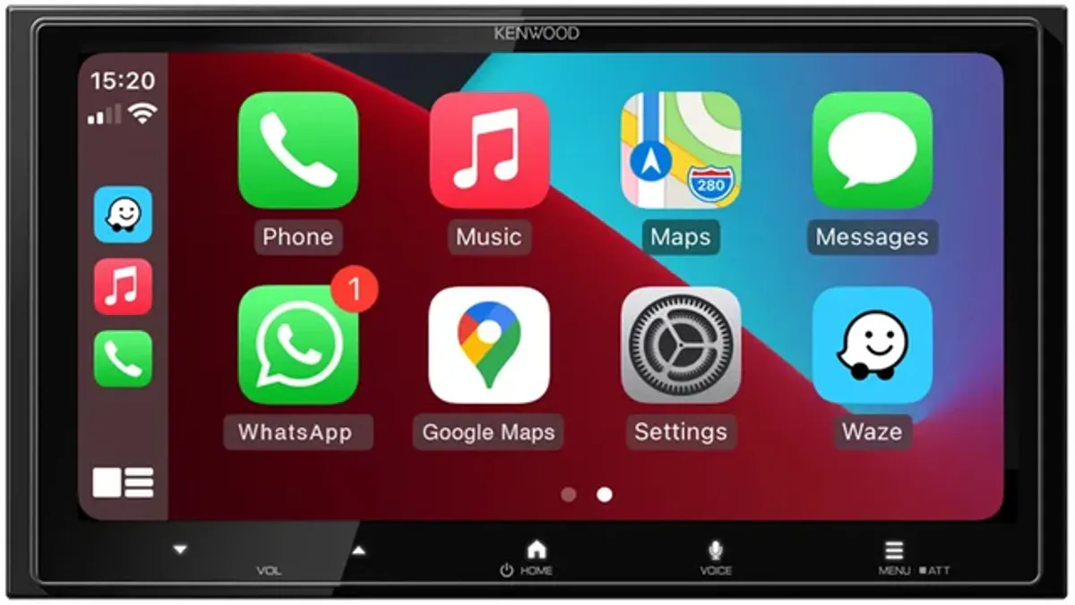 Kenwood DMX-7525DABS 2-DIN Mediaspiller DAB BT USB/Iphone CarPlay Android Auto trådløst