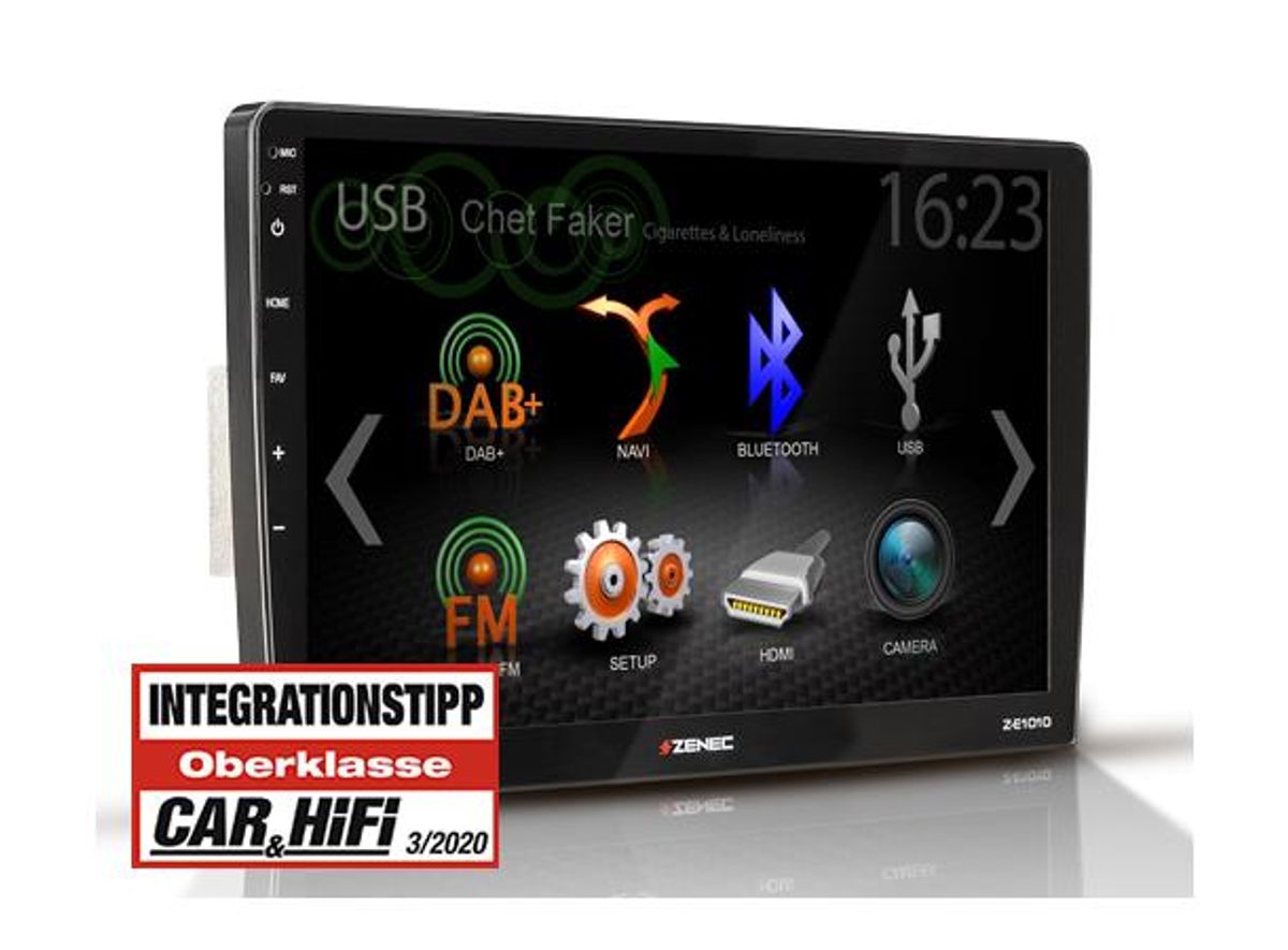 Zenec E>GO Core Z-E1010 Hovedenhet for ulike VW-modeller