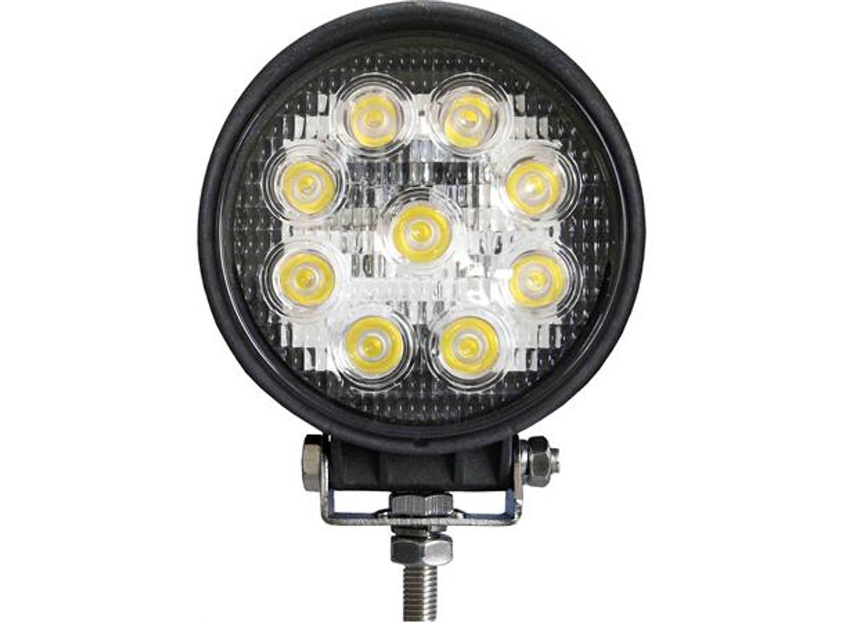 Arbeidslyskaster LED RUND 27W mini ECE 9x3W Hyintensiv Epistar 