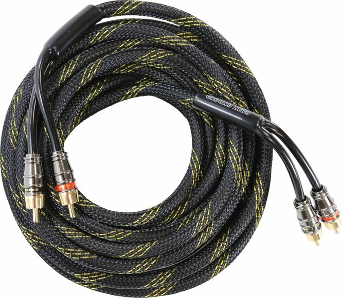 Hovedbilde Ground Zero GZCC 3.0X-TP 3,0 meter Premium RCA kabel