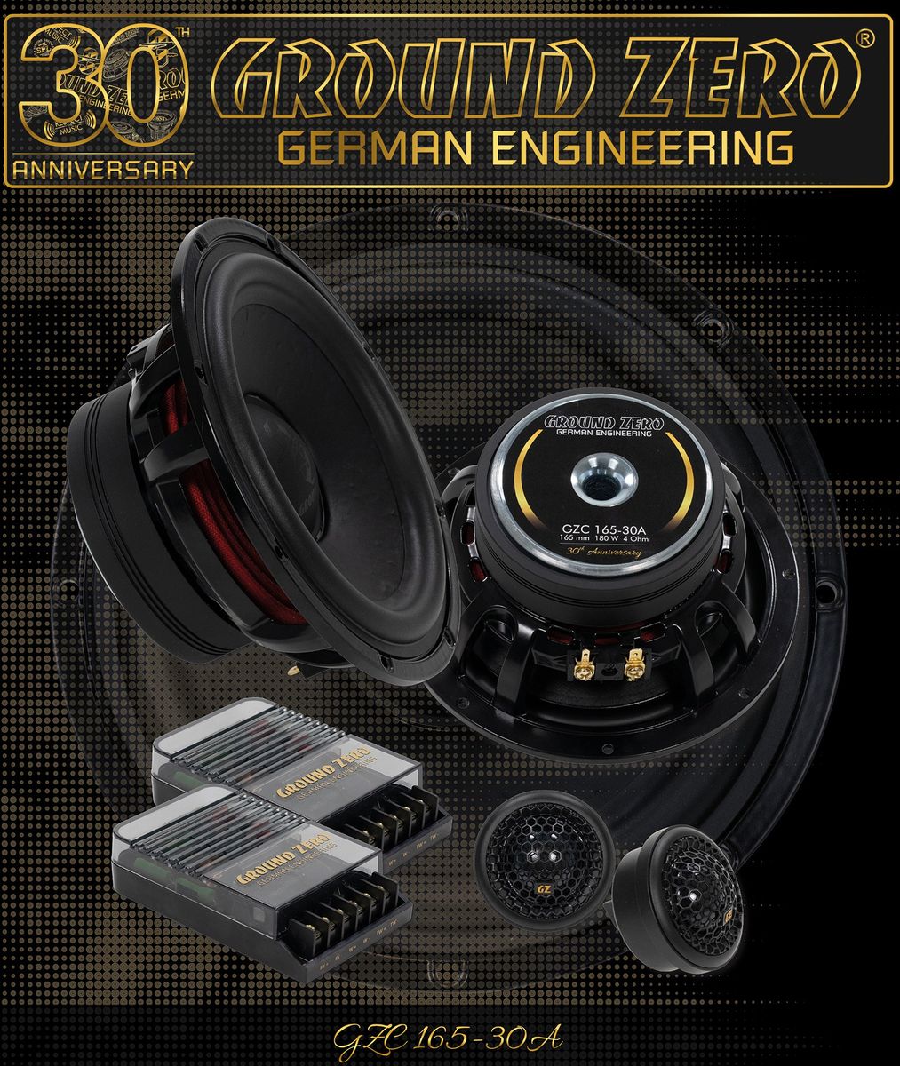 Ground Zero GZC 165-30A 30 års jubileum komponentsett