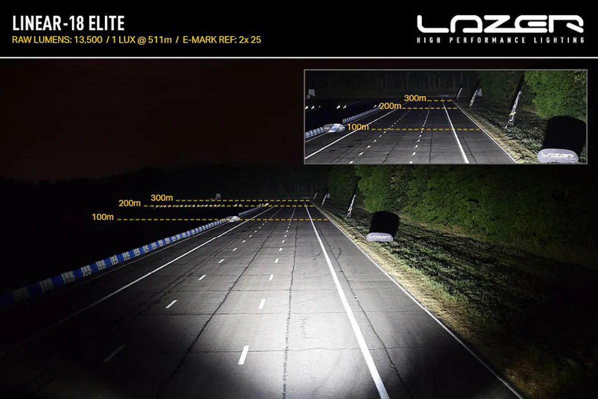 Lazer® Linear 18 ELITE Double E-Mark 13500Lm. 532mm