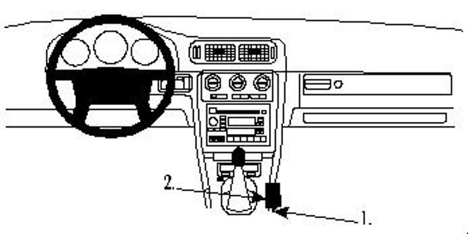 Hovedbilde Brodit ProClip 832409 Volvo V70, S70, C70 Konsoll