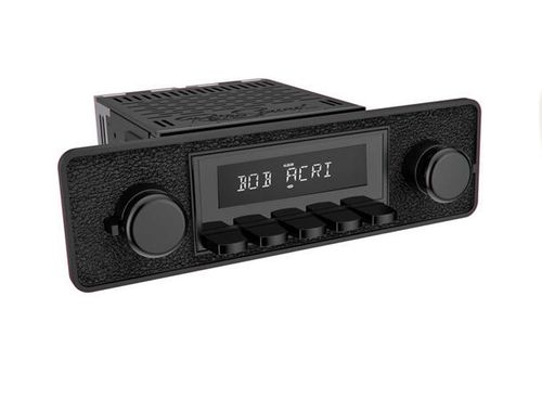 RetroSound Black radio DAB/AUX – Retroradio til 60–70-talls biler